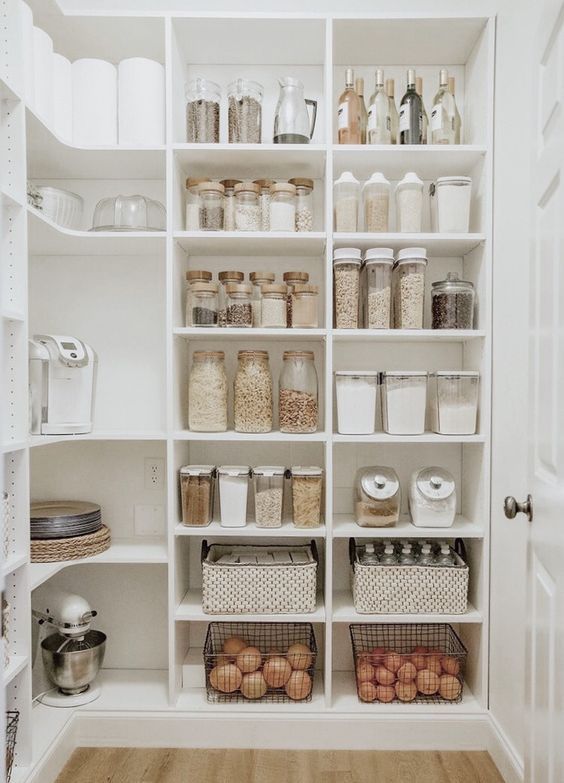 Clean and Simple - Kitchen Pantry Shelving Ideas