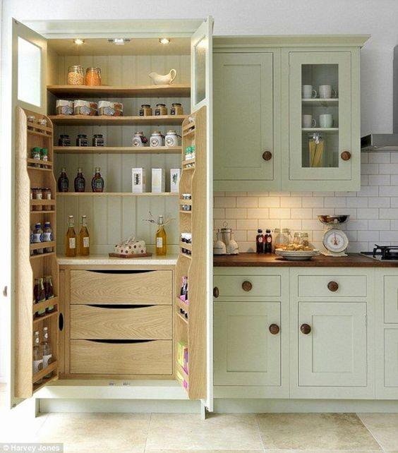 A Whole Pantry - Kitchen Cabinet Organization Ideas