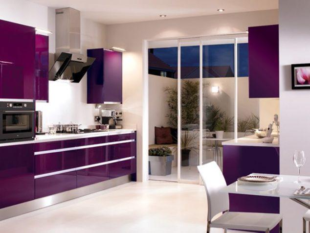 Beautiful in Purple - Modern Kitchen Cabinets