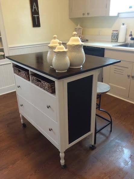 A Cute Kitchen Cart - Small Kitchen Island Ideas with Seating