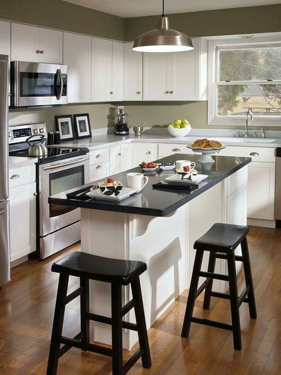 A Gorgeous Setting - Small Kitchen Island Ideas with Seating