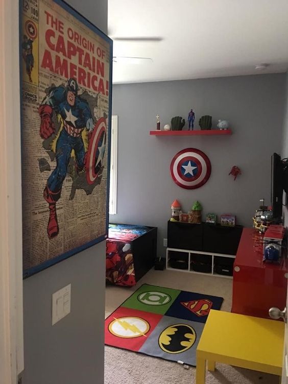 A Superhero Theme - Toddler Boy Room Ideas