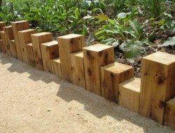 Blocks of Wood – Keeping Your Garden Simplistic