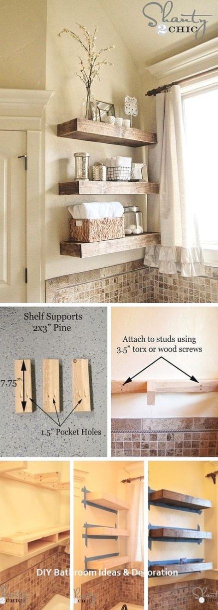 Floating Shelves - Decorative Bathroom Shelf Ideas