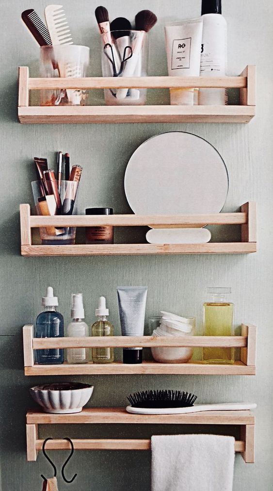For Makeup and Cosmetic Products - Bathroom Wall Shelves