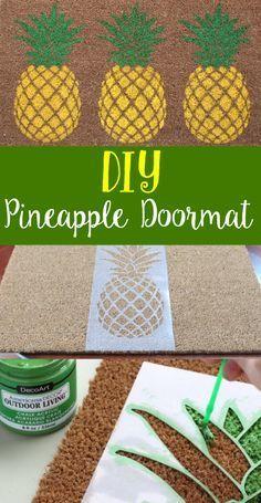 Handmade Pineapple Doormat - Get Creative with Pineapples