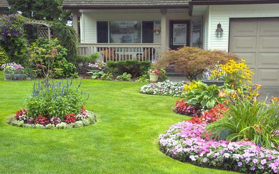 Islands of Flowers - Front Yard Garden Ideas