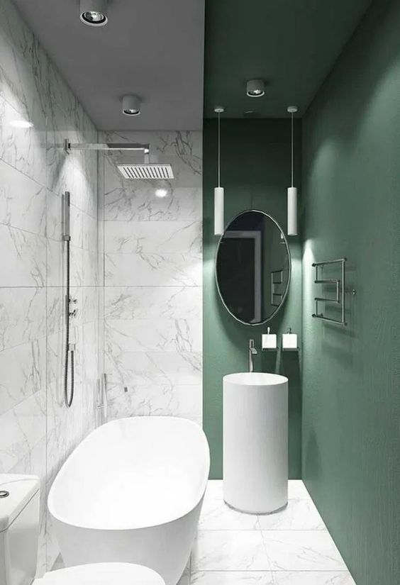 Marvellous in Marble - Very Small Bathroom Ideas