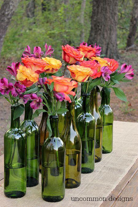 Reinvent and Recycle Wine Bottles - The Best Vases