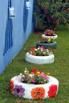 Fun with Car Tires – Garden Decoration Ideas for Summer