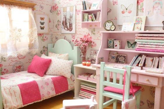 Brilliant Butterflies - Teenage Girl Bedroom Ideas for Small Rooms