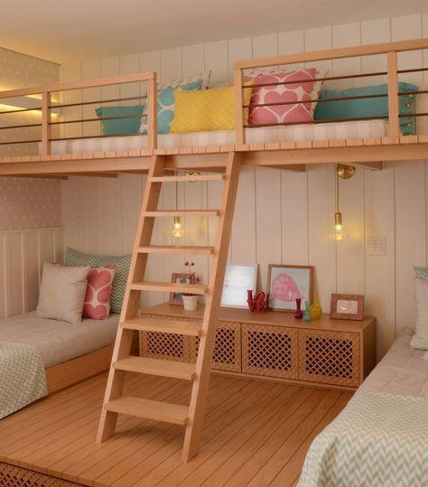 Creating a Loft - Teenage Girl Bedroom Ideas for Small Rooms