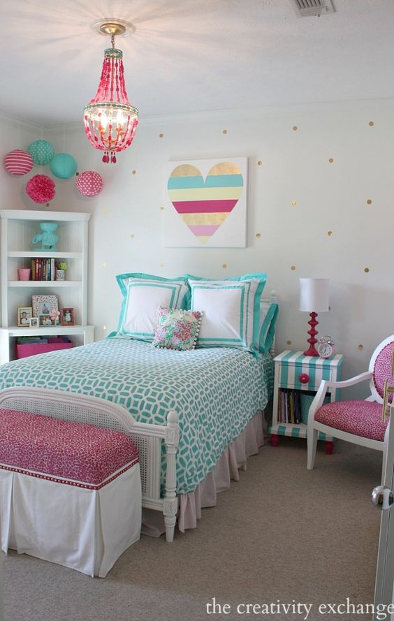 Fantastic Patterns - Teenage Girl Bedroom Ideas for Small Rooms