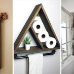 25 BATHROOM WALL SHELVES – Decorative Bathroom Shelf Ideas