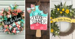30 SUMMER DOOR WREATHS - Summer Wreaths for Front Doors