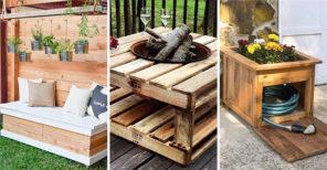 20 DIY GARDEN FURNITURE – DIY Outdoor Wooden Storage Bench