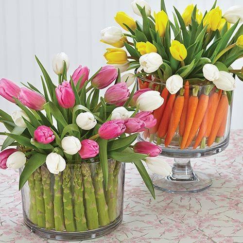 Spring Vegetables - Spring Table Centrepieces