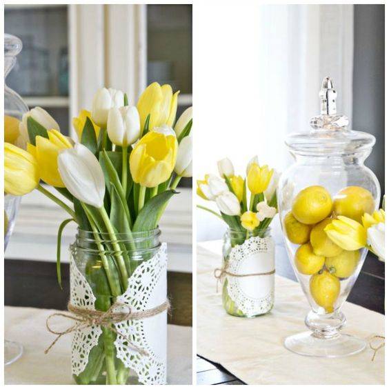 Lemons and Tulips - Bubbly and Sunny