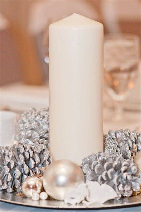 Spectacular in Silver - Christmas Table Centrepieces