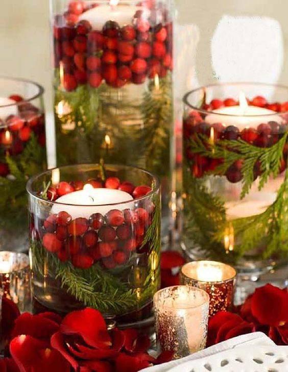 25 CHRISTMAS TABLE CENTREPIECES – Homemade Christmas Table Decorations