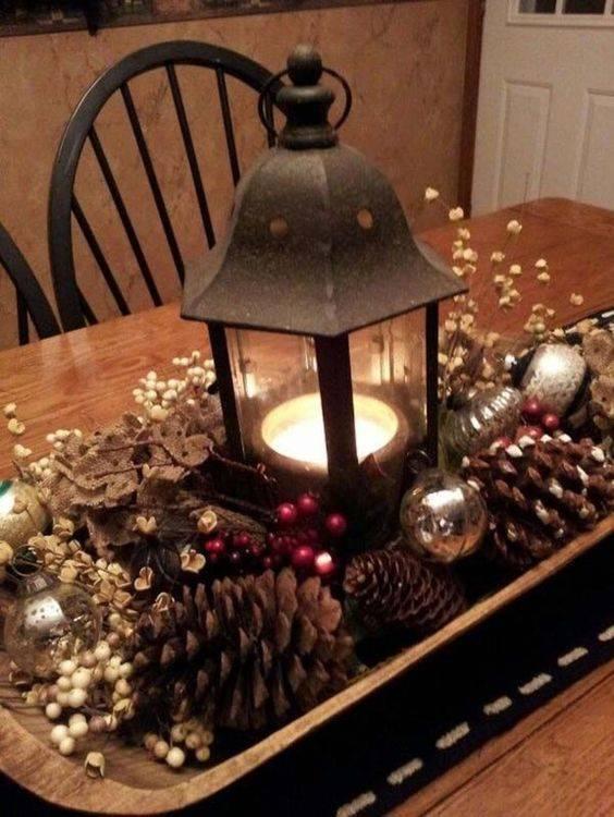 Create a Wintery Atmosphere – Christmas Table Centrepieces