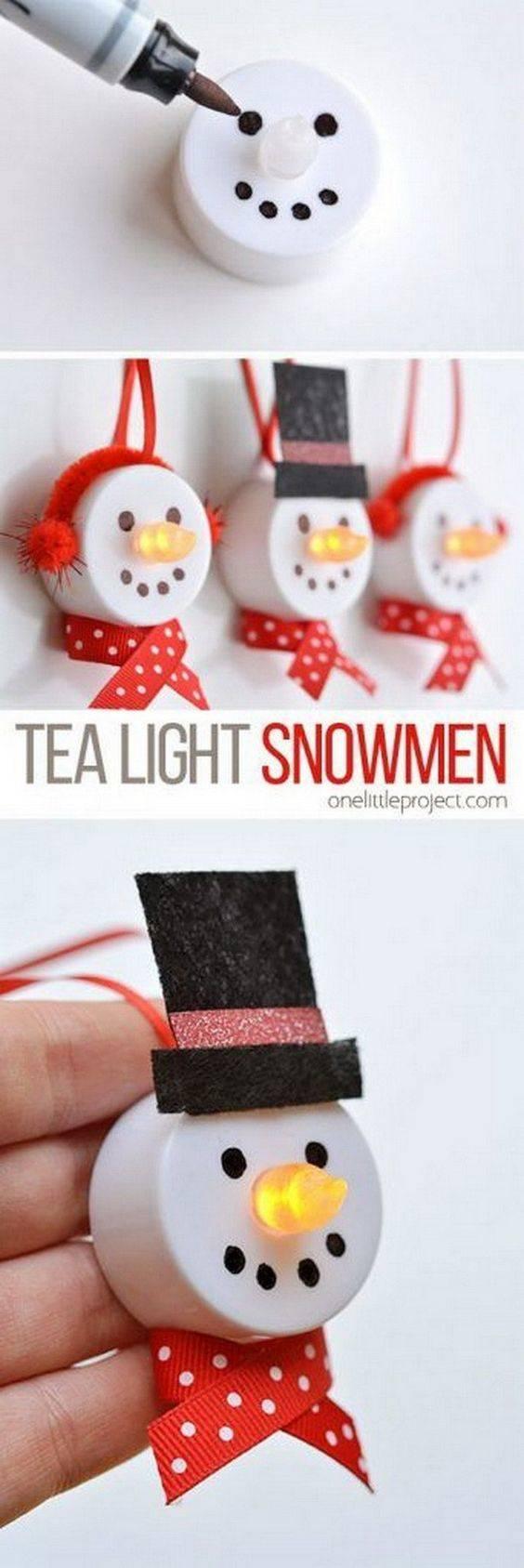 Adorable Tea Lights – In the Form of Snowmen