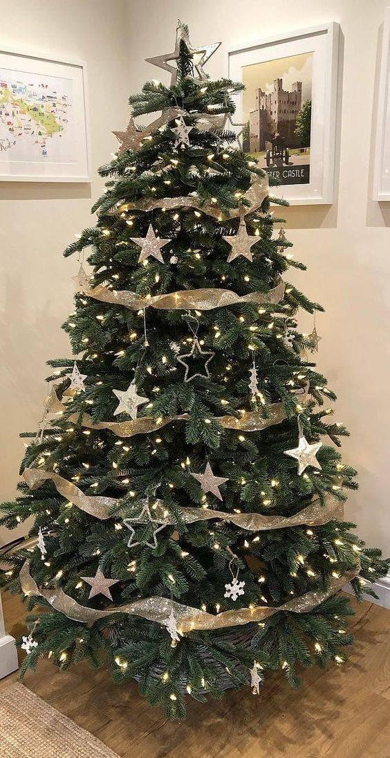 A Starry Night - Elegant Christmas Tree Decorating Ideas