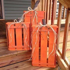 Orange Crates - Transform Them into Pumpkins