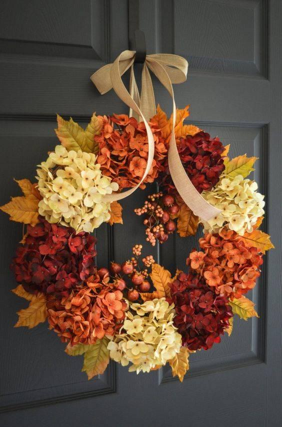 Happy Hydrangeas - Fall Decorations for Outside