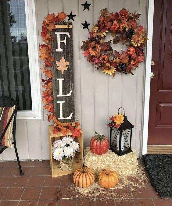 A Fall Sign - Fall Decorations for Outside