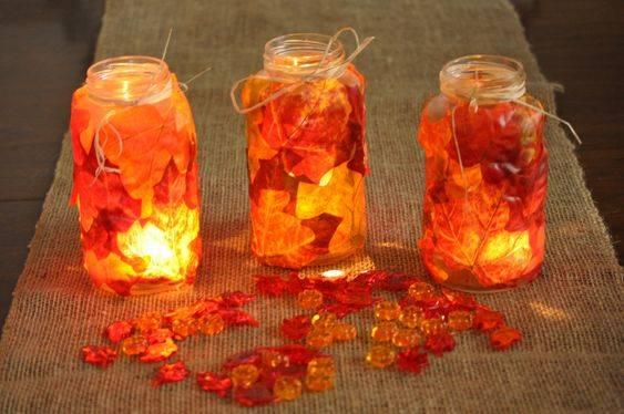 Autumn Lanterns - Fall Table Centrepieces