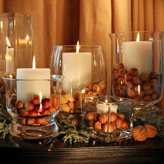 A Selection of Nuts – Fall Table Decor Ideas