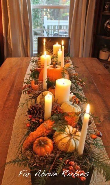 A Breath of Nature - Fall Table Centrepieces