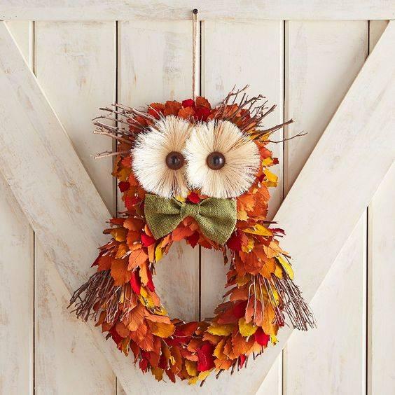 An Owl Wreath - Cute and Creative