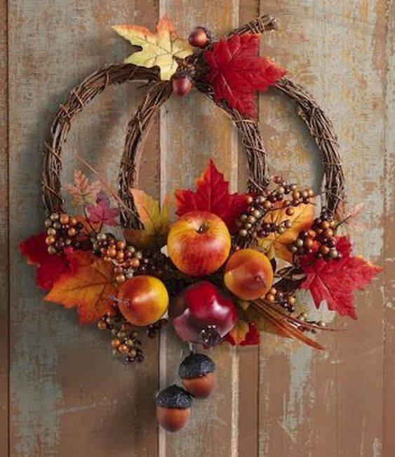 Happy Harvest - Fall Wreath Ideas for Front Doors