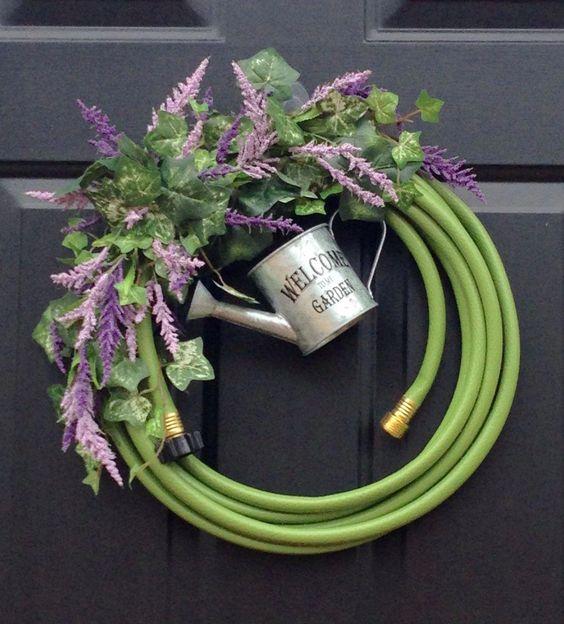 Watering Your Garden - Spring Wreaths for the Front Door