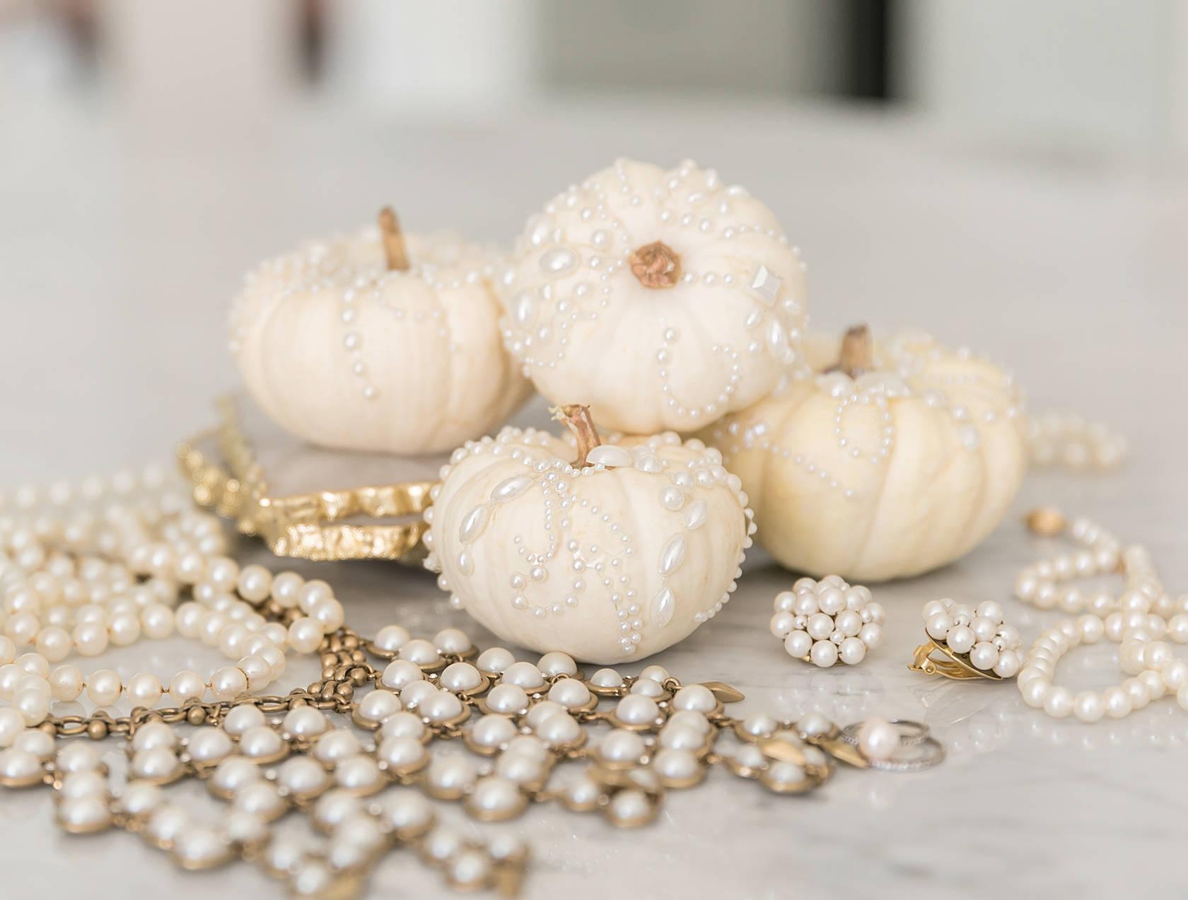 Pearls on Pumpkins – Creative Pumpkin Decorating
