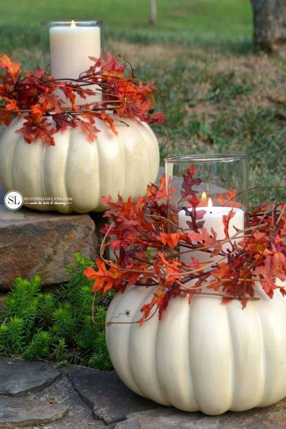 Create Pumpkin Candle Holders - Fabulous Ideas