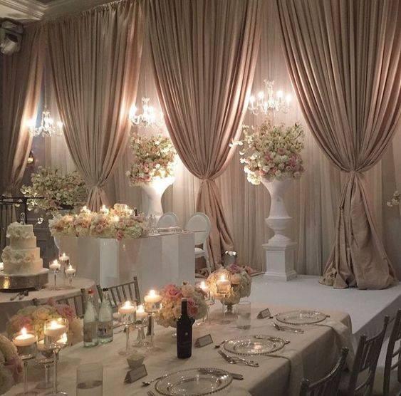 Large Curtains – Romantic Wedding Decoration Ideas