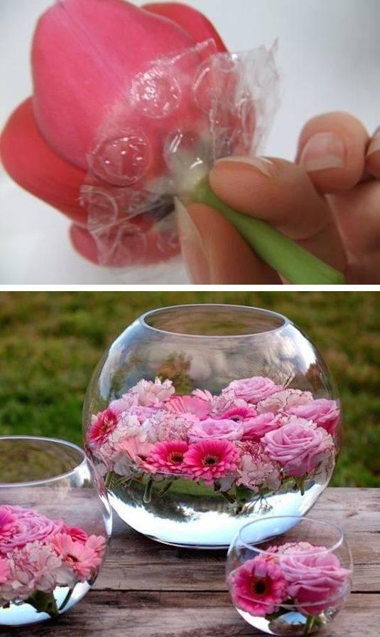 Floating Flowers – DIY Wedding Decorations