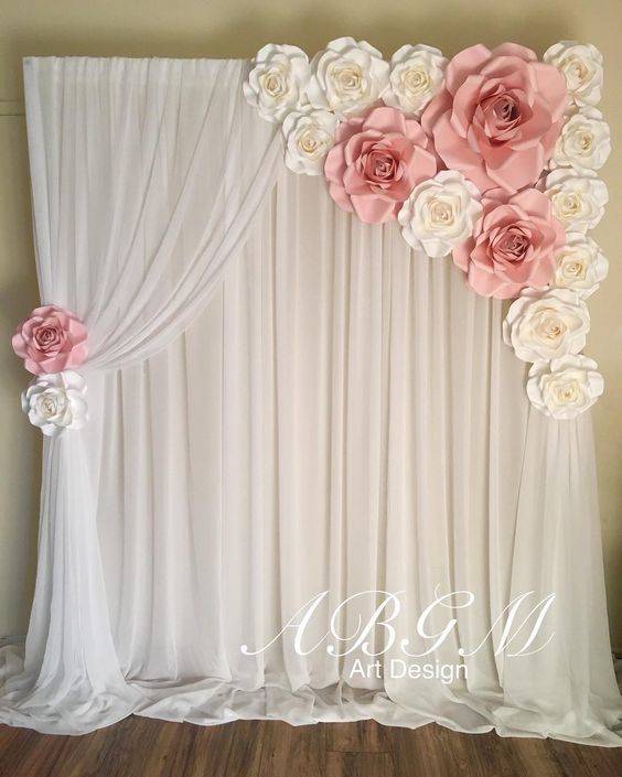 Roses and Drapes - DIY Wedding Decorations