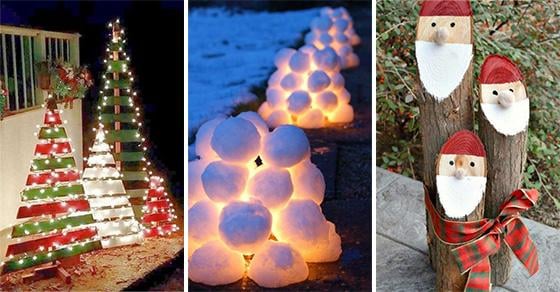 25 OUTDOOR CHRISTMAS DECORATION IDEAS - Easy Outdoor Christmas Decorating Ideas