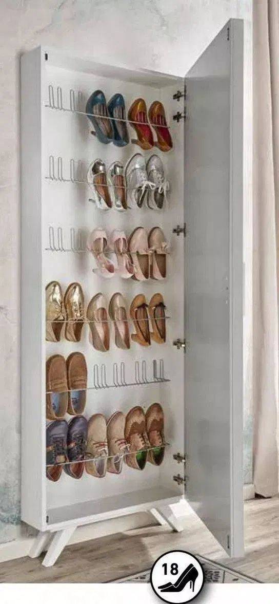 A Shoe Cabinet - Shoe Storage Spaces for Small Closets