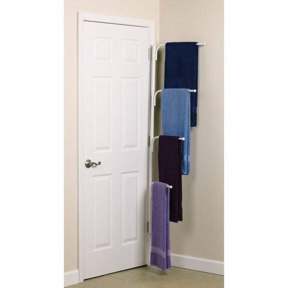 A Towel Hanger - Bathroom Storage Ideas for Small Spaces
