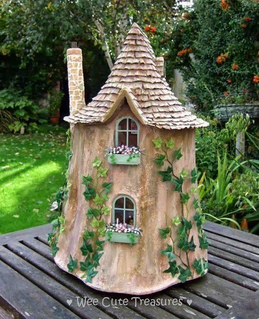 Creeping Vines - DIY Tree Stump Fairy House