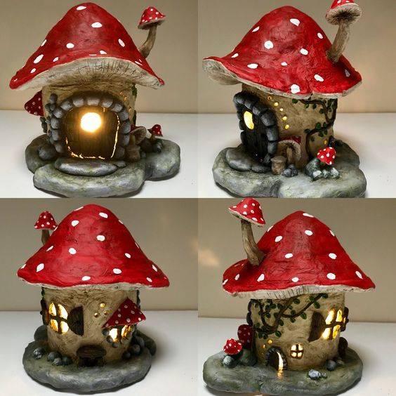 Build a Mushroom House - Cute and Groovy