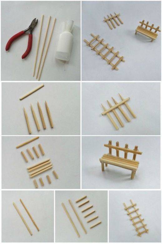 Recreate Wooden Skewers - Benches and Ladders