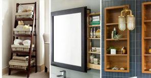 25 BATHROOM STORAGE IDEAS FOR SMALL SPACES - Small Bathroom with Storage