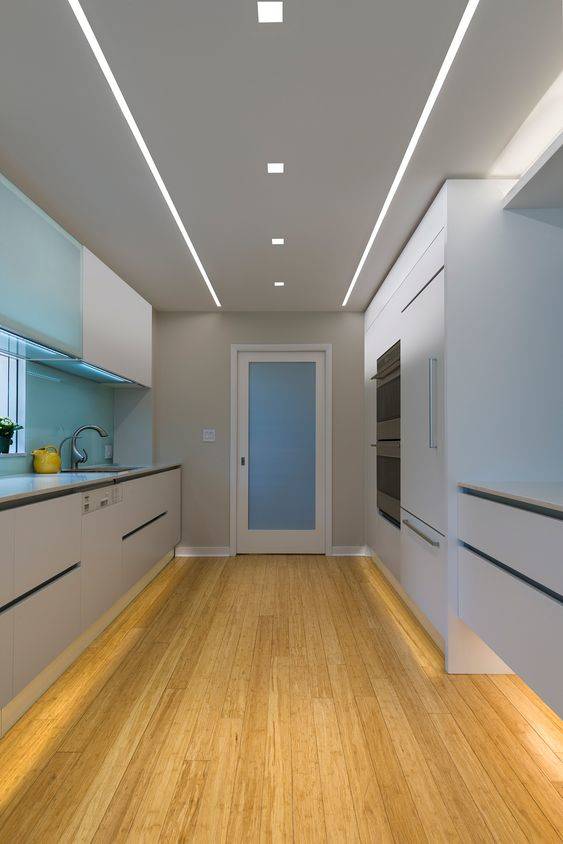 Geometric-Shaped Lights - Kitchen Cabinet Lighting Ideas