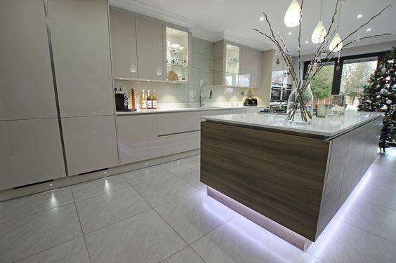 underneath kitchen island lighting